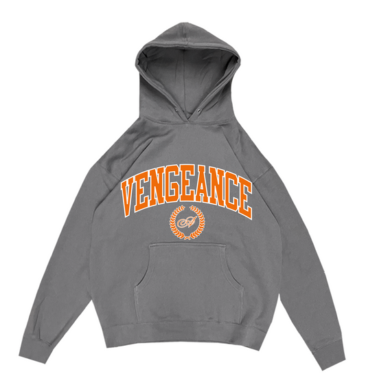 A-Vengeance Charcoal Grey "University" Hoodie